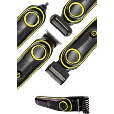 xirshop Saç Sakal Şekillendirici Tıraş Makinesi 5 Başlıklı Paslanmaz Çelik Bıçaklı Unısex