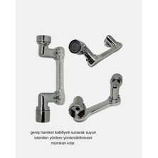 xirshop 1080° Dönebilen Musluk Ucu – Su Tasarruflu, Esnek ve 360° Çift Eksenli Başlık
