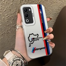 HONTINGA Oppo A5 5g ile Uyumlu Kılıfı Silikon Kenar Sert Arka Düşüme Önleyici Basitlik Anti Düşme Kamera Korumali Bmw Desen Telefon Kılıfı Kadın ve Erkek Için Uygundur K1-0587