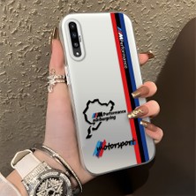 HONTINGA Samsung Galaxy A30S ile Uyumlu Kılıfı Silikon Kenar Sert Arka Düşüme Önleyici Basitlik Anti Düşme Kamera Korumali Bmw Desen Telefon Kılıfı Kadın ve Erkek Için Uygundur K1-0587