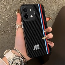 HONTINGA Vivo Y28 ile Uyumlu Kılıfı Silikon Kenar Sert Arka Düşüme Önleyici Basitlik Anti Düşme Kamera Korumali Bmw Desen Telefon Kılıfı Kadın ve Erkek Için Uygundur K1-0587