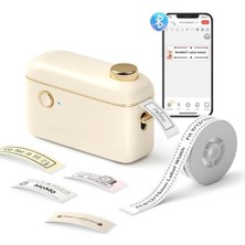 CT Stones Niimbot H1S Cream Termal Taşınabilir Bluetooth Etiket Yazıcısı