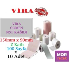 Vira Comen Nst Kagıdı 150 mm x 90 mm Z Katlama 100 Sayfa x 10 Adet