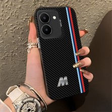 HONTINGA Vivo Y36 ile Uyumlu Kılıfı Silikon Kenar Sert Arka Düşüme Önleyici Basitlik Anti Düşme Kamera Korumali Bmw Desen Telefon Kılıfı Kadın ve Erkek Için Uygundur K1-0587