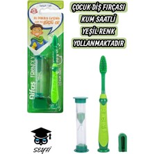Yeşil Çocuk Diş Fırçası Kum Saatli Model 1 Adet
