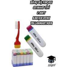Difaş Diş Fırçası Seyahat Tipi 2 Adet Karışık Renk Yollanmaktadır