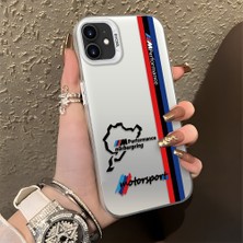 HONTINGA iPhone 12 Mini ile Uyumlu Kılıfı Silikon Kenar Sert Arka Düşüme Önleyici Basitlik Anti Düşme Kamera Korumali Bmw Desen Telefon Kılıfı Kadın ve Erkek Için Uygundur K1-0587