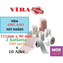 Vira 4305 Aao Nst Kagıdı 151 mm x 90 mm Z Katlama 100 Sayfa x 10 Adet