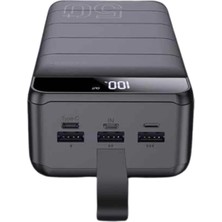 xirshop Powerbank Çoklu Şarj Girişi 50.000 Mah Taşınabilir Dijital Göstergeli