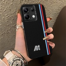 HONTINGA Poco X6 5g ile Uyumlu Kılıfı Silikon Kenar Sert Arka Düşüme Önleyici Basitlik Anti Düşme Kamera Korumali Bmw Desen Telefon Kılıfı Kadın ve Erkek Için Uygundur K1-0587