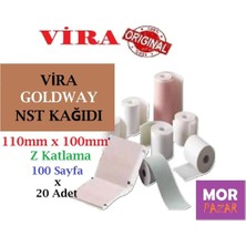 Vira Goldway Kagıdı 110 mm x 100 mm Z Katlama 100 Sayfa x 20 Adet