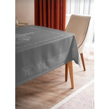 Çapa Home Leke Tutmaz & Su Geçirmez Jumbo Jakarlı Dertsiz Masa Örtüsü 160X220 cm
