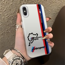 HONTINGA iPhone Xs Max ile Uyumlu Kılıfı Silikon Kenar Sert Arka Düşüme Önleyici Basitlik Anti Düşme Kamera Korumali Bmw Desen Telefon Kılıfı Kadın ve Erkek Için Uygundur K1-0587