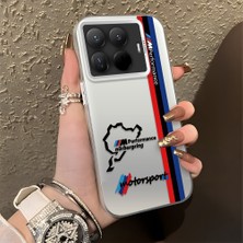 HONTINGA Xiaomi 15T Pro ile Uyumlu Kılıfı Silikon Kenar Sert Arka Düşüme Önleyici Basitlik Anti Düşme Kamera Korumali Bmw Desen Telefon Kılıfı Kadın ve Erkek Için Uygundur K1-0587