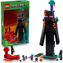 LEGO Minecraft Enderman Kulesi 21279 - Video Oyunu Seven 9 Yaş ve Üzeri Çocuklar Için Minecraft Tema