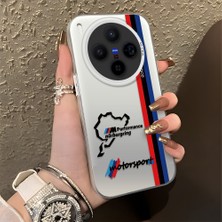 HONTINGA Vivo X300 ile Uyumlu Kılıfı Silikon Kenar Sert Arka Düşüme Önleyici Basitlik Anti Düşme Kamera Korumali Bmw Desen Telefon Kılıfı Kadın ve Erkek Için Uygundur K1-0587