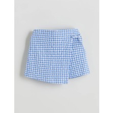 Lc Waikiki Yeni Sezon Beli Lastikli Ekose Kız Çocuk Şort Etek