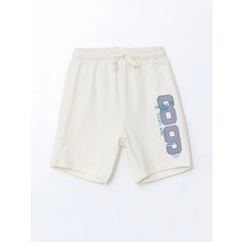 Lc Waikiki Yeni Sezon Beli Lastikli Yazı Baskılı Erkek Çocuk Şort