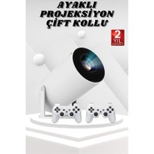 Timion Ayaklı Oyun Projeksiyonu Çift Kollu Taşınabilir Sinema Projektörü