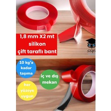 12MM x 1.5 Metre Çift Taraflı Silikon Bant Ekstra Güçlü