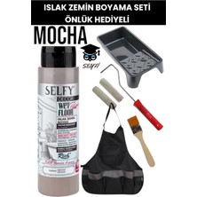 Selfy Decor Islak Zemin Boya Seti 500 cc Mutfak Tezgah Fayans Lavabo Küvet Tuvalet Zemin