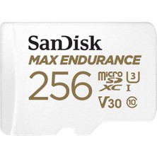 Sandisk Max Endurance Microsdhc 256GB Sd Adapter For Home Security Cameras & Dashcams, Up To 120,000