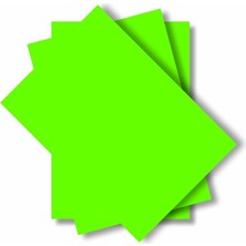 20 Adet 50X70 Fosforlu Fon Kartonu Yeşil 160 gr