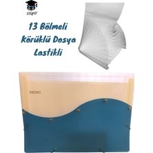 Körüklü Dosya Lastikli 13 Bölmeli
