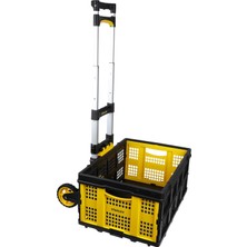 Stanley FT509 70KG Katlanır Alüminyum El Arabası + FT505 25KG Katlanır Çok Amaçlı Taşıma Sepeti