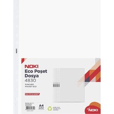 Noki Eco Şeffaf Poşet Dosya 100 Adet 1 Paket