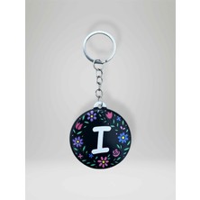 Mundy I Harf Kişiye Özel Harfli Çiçek Desenli Plastik Anahtarlık Şişe Açacağı  Hem Şık Hem Kullanışlı Hediye Seçeneği