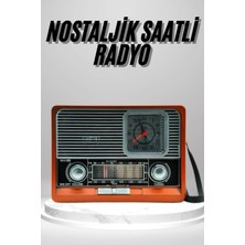 Timion Nostaljik Vintage Radyo Taşınabilir Bluetooth Bağlantılı Hoparlör Radyo