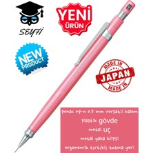 Belirtilmemiş Penac Np-X 0.5 mm Versatil Kalem Plastik Gövde Metal Uç Metal Yaka Klipsi Ergonomik Tırtıklı Tutma
