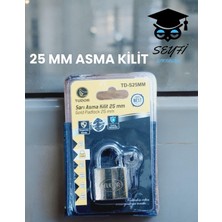 25 Cmm Asma Kilit Dolap Kilidi Paslanmaz Darbeye Dayanıklı