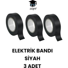 Elektrik Bandı Siyah 3 Adet