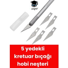 5 Yedekli Kretuar Bıçağı Hobi Neşteri