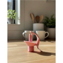 abnturk Plastik Pembe Tek Yağlık & Sirkelik Şişe Kapağı – Dayanıklı, Sızdırmaz, Şık ve Pratik Yedek Parça