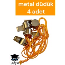 Metal Düdük 4 Adet