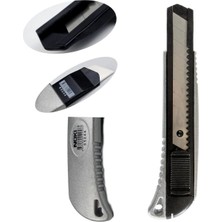 Noki Profesyonel Metal Gövde Geniş Bıçaklı Maket Bıçağı