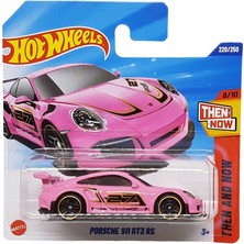 Hot Wheels - Porsche 911 Gt3 Rs - Then And Now 8/10 - JBB35 - Short Card - Pink - Mattel 2025-1:64