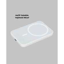 Timion 5000MAH Manyetik Powerbank – iPhone Serisi Için Taşınabilir Kablosuz Şarj Cihazı