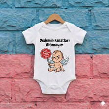 Novera Baby Organik %100 Pamuklu Bebek Zıbın Dedemin Kanatları Altındayım