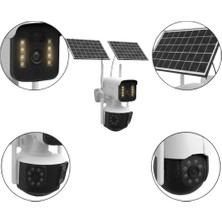 Timion Çoklu Lensli 9mp Solar Ip Kamera Uzaktan Izleme ve Alarm Bildirimli
