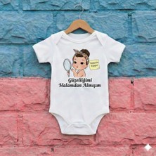 Novera Baby Organik %100 Pamuklu Bebek Zıbın Kız Bebek Body Hala Konsept