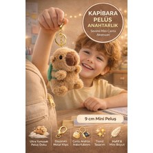 Toyfest Kapibara Peluş Anahtarlık Sevimli Mini Çanta Süsü Yumuşak Oyuncak Figür Aksesuar