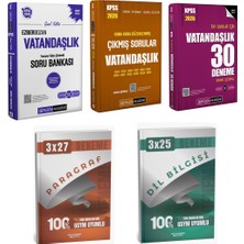 Anla Kazan Yayınları Pegem 2026 Kpss Ezberbozan Vatandaşlık Soru Bankası + Kpss Vatandaşlık Deneme + Kpss Vatandaşlık Konu Konu Çıkmış Sorular Seti