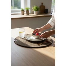 Luna Cucina Jüt Amerikan Servis Kahverengi 28 cm