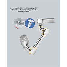 Timion 2 Modlu 1080° Dönebilen Musluk Başlığı Esnek 3 Eklemli Hareketli Tasarım