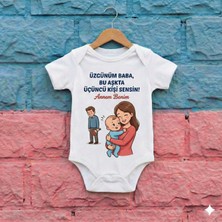 Novera Baby Organik %100 Pamuklu Bebek Zıbın Üzgünüm Baba