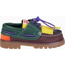 Bobo Choses x Camper Compas Nautic Çocuk, Deri Tasarım Tekne Ayakkabısı